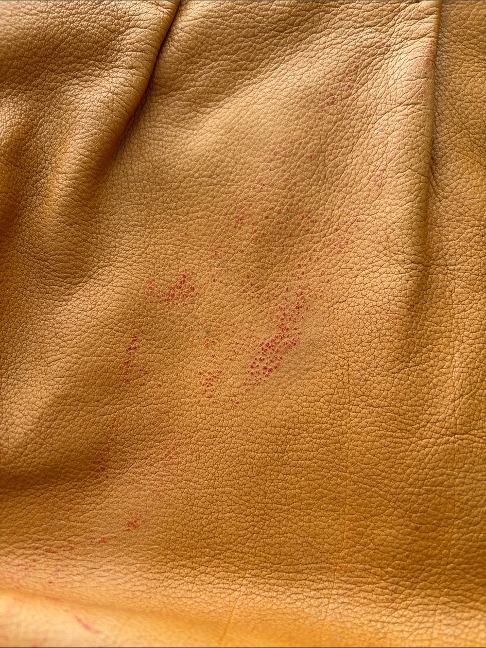 Miu Miu Vintage Vitello Leather Knotted Hobo Bag - Orange Apricot - Picture 15 of 16